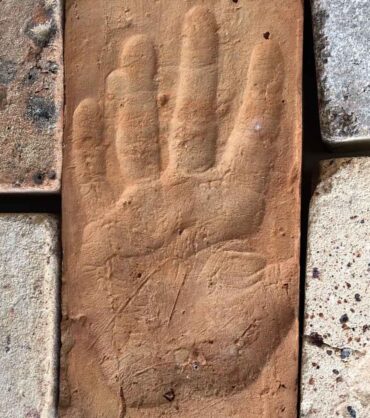 A ghostly hand from a bygone era sending a message into the future. Who was this person?