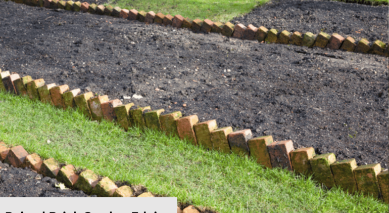 Raised Brick Garden Edging